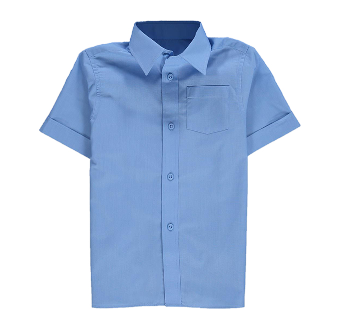 Boys Blue School Shirt